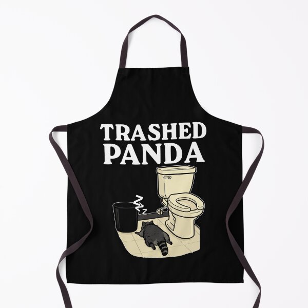 Item preview, TRASHED PANDA | Funny Raccoon Passed Out Toilet Humor designed and sold by CaffeineDose.