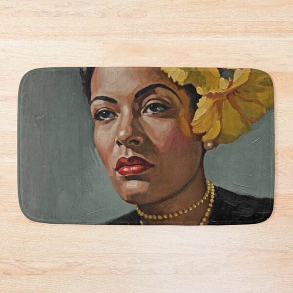 Item preview, Lady Day in Gold and Yellow | Billie Holiday Oil Painting Portrait designed and sold by Art's Diner.