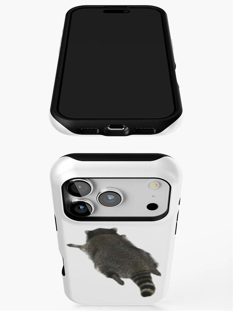 Thumbnail 3 of 4, iPhone Case, Trashed Panda Raccoon Sticker designed and sold by Pattern Unhinged.
