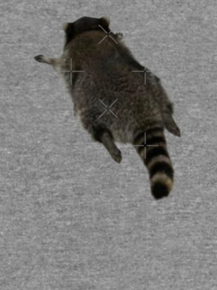 Thumbnail 6 of 6, Lightweight Sweatshirt, Trashed Panda Raccoon Sticker designed and sold by Pattern Unhinged.