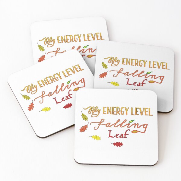 Item preview, My energy level: falling leaf designed and sold by Inkvocation.
