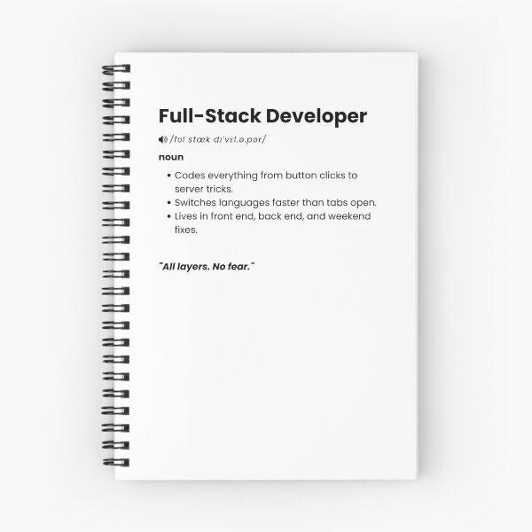 Item preview, Full Stack Developer Definition | Funny Coding Gift for Software Engineers designed and sold by Yuli Club.