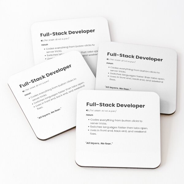 Item preview, Full Stack Developer Definition | Funny Coding Gift for Software Engineers designed and sold by Yuli Club.