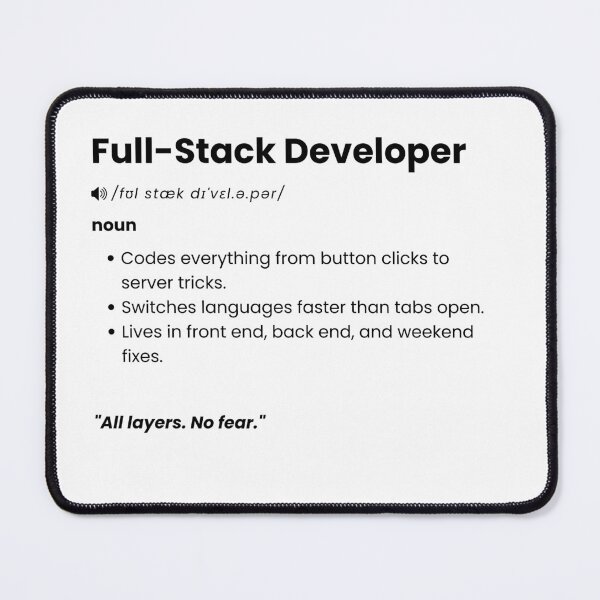 Item preview, Full Stack Developer Definition | Funny Coding Gift for Software Engineers designed and sold by Yuli Club.