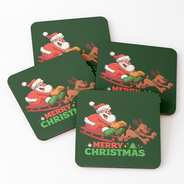 Item preview, Santa Sleigh Ride with Happy Dog designed and sold by -DEEWOLF-.