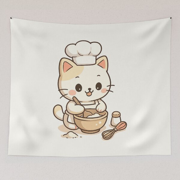 Item preview, Cute Chef Cat designed and sold by HoopeStylee.