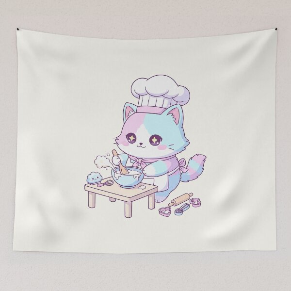 Item preview, Cute Chef Cat Cartoon designed and sold by HoopeStylee.