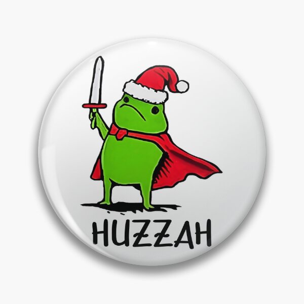 Item preview, Christmas Huzzah Knight Frog With A Sword designed and sold by Mado Shop.