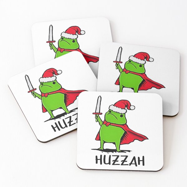 Item preview, Christmas Huzzah Knight Frog With A Sword designed and sold by Mado Shop.