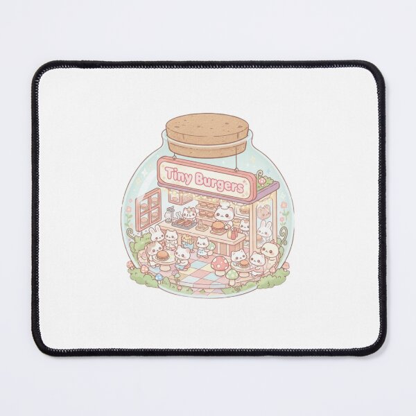 Item preview, Burger shop tiny terrarium cottagecore aesthetic kawaii cute designed and sold by CheeseBlueprint.