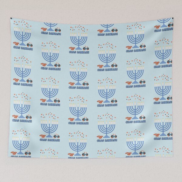 Item preview, Chag Sameach Happy Hanukkah or Chanukah designed and sold by Nupitz.