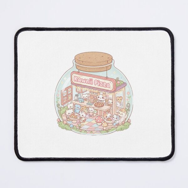 Item preview, Pizza shop tiny terrarium cottagecore aesthetic kawaii cute designed and sold by CheeseBlueprint.