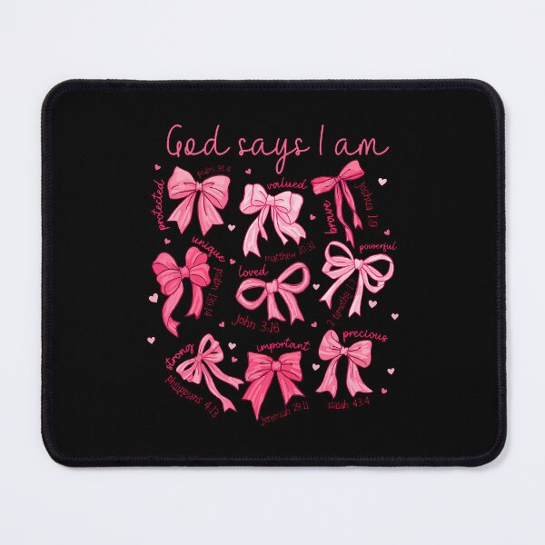 Item preview, God Says I Am Coquette Bow Christian Jesus Faith Bible Verse designed and sold by TamaraIrma.