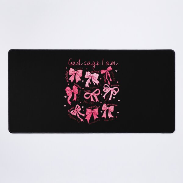 Item preview, God Says I Am Coquette Bow Christian Jesus Faith Bible Verse designed and sold by TamaraIrma.
