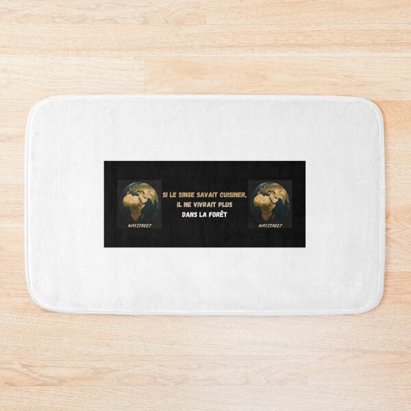 Item preview, Inspiring African quote – “If the monkey knew how to cook, it would no longer live in the forest” – Proverb of wisdom designed and sold by WaxStreet.