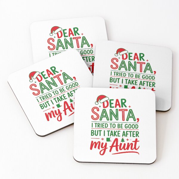 Item preview, Dear Santa I Tried To Be Good But I Take After My Aunt designed and sold by URGlden.