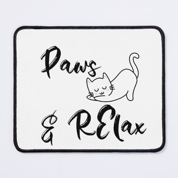 Item preview, Paws & Relax Cute Sleeping Cat Design designed and sold by TalkTee Me.