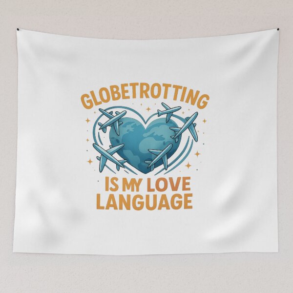Item preview, Globetrotting Is My Love Language Adventure Vintage Travel designed and sold by Retro-Anime9.