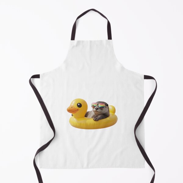 Item preview, Otter duck pool float funny kawaii cute meme designed and sold by CheeseBlueprint.