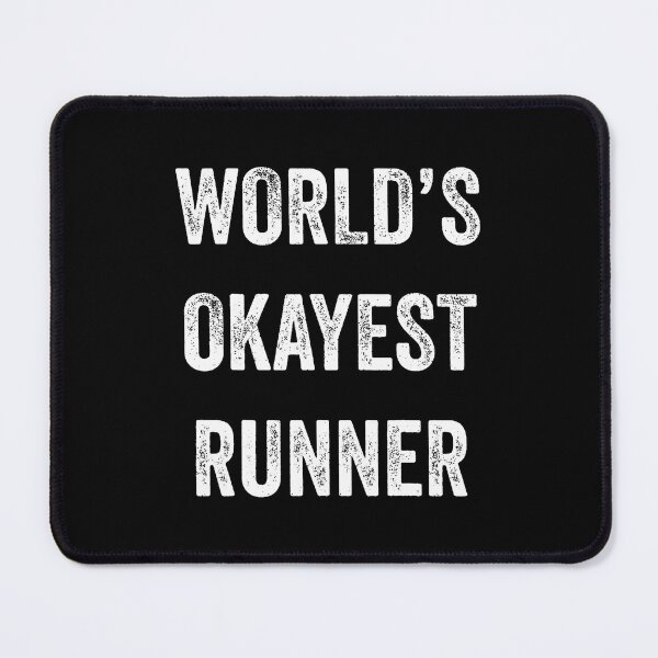 Item preview, World's Okayest Runner Muscle Tank Fitness Gym Workout designed and sold by TamaraIrma.