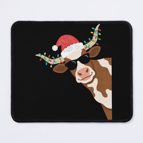Item preview, Funny Christmas Longhorn Cow Retro Holiday Design designed and sold by FreshVibe Prints.