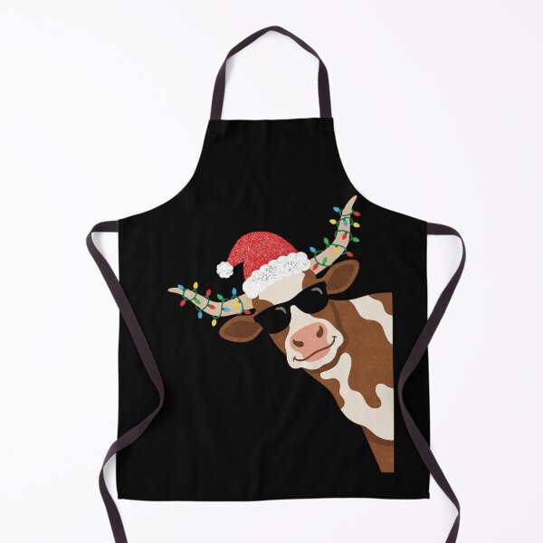 Item preview, Funny Christmas Longhorn Cow Retro Holiday Design designed and sold by FreshVibe Prints.