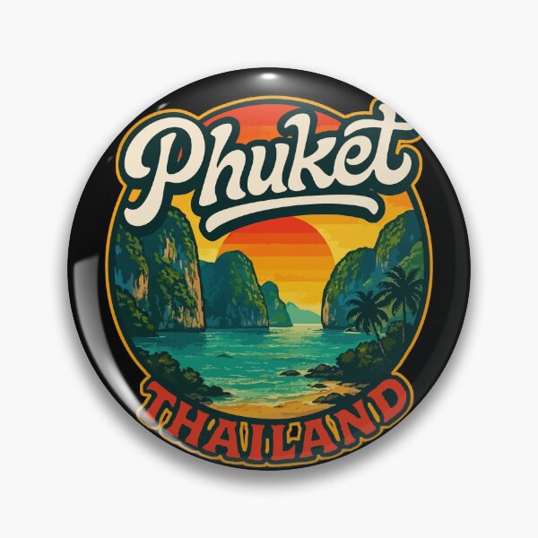 Item preview, Phuket Island Thailand Retro Travel designed and sold by TomFrontierArt.