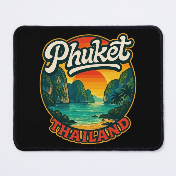 Item preview, Phuket Island Thailand Retro Travel designed and sold by TomFrontierArt.