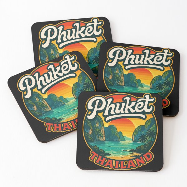 Item preview, Phuket Island Thailand Retro Travel designed and sold by TomFrontierArt.