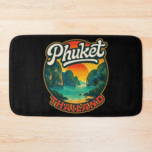 Item preview, Phuket Island Thailand Retro Travel designed and sold by TomFrontierArt.