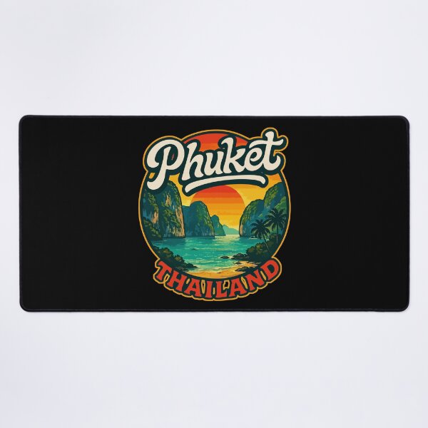 Item preview, Phuket Island Thailand Retro Travel designed and sold by TomFrontierArt.