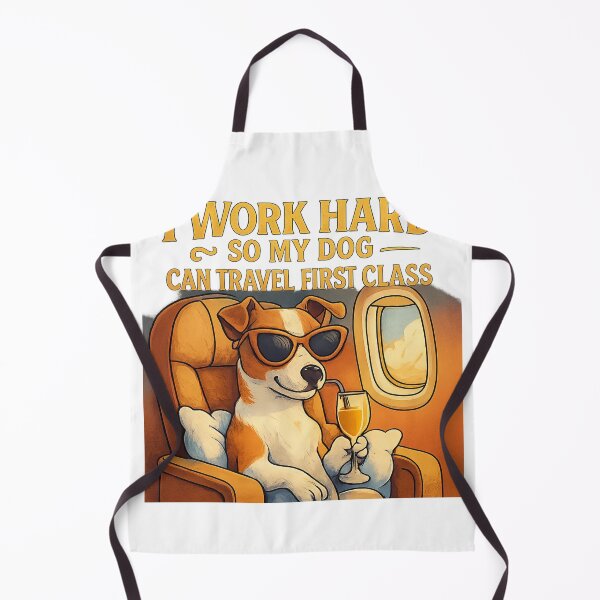 Item preview, I Work Hard So My Dog Can Travel First Class Adventure Vintage Travel designed and sold by Retro-Anime9.
