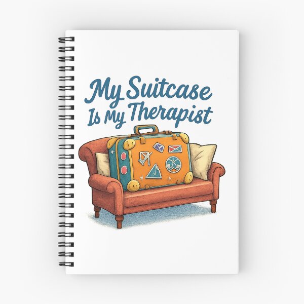 Item preview, My Suitcase Is My Therapist Adventure Vintage Travel designed and sold by Retro-Anime9.