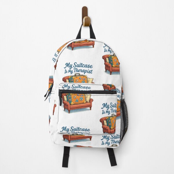 Item preview, My Suitcase Is My Therapist Adventure Vintage Travel designed and sold by Retro-Anime9.