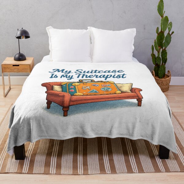 Item preview, My Suitcase Is My Therapist Adventure Vintage Travel designed and sold by Retro-Anime9.