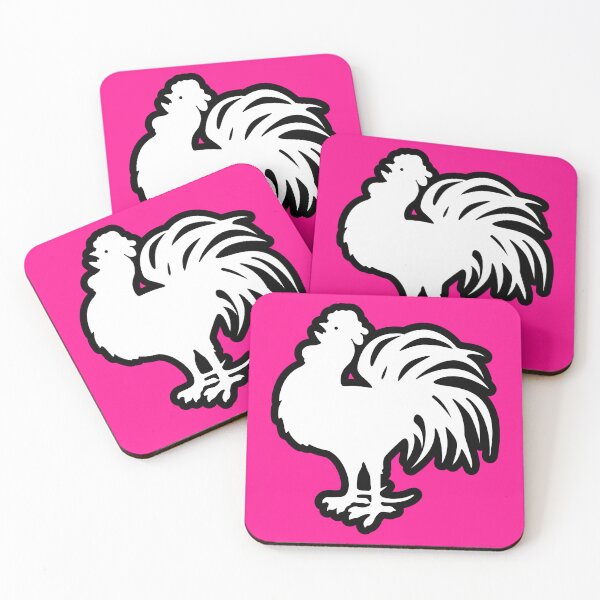 Item preview, White & Black Rooster Cockerel designed and sold by Easts-RLFC.