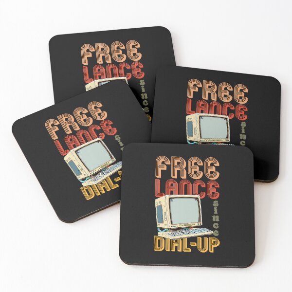 Item preview, Freelance Since Dial-Up Freelancer Remote Worker Retro designed and sold by TamaraIrma.