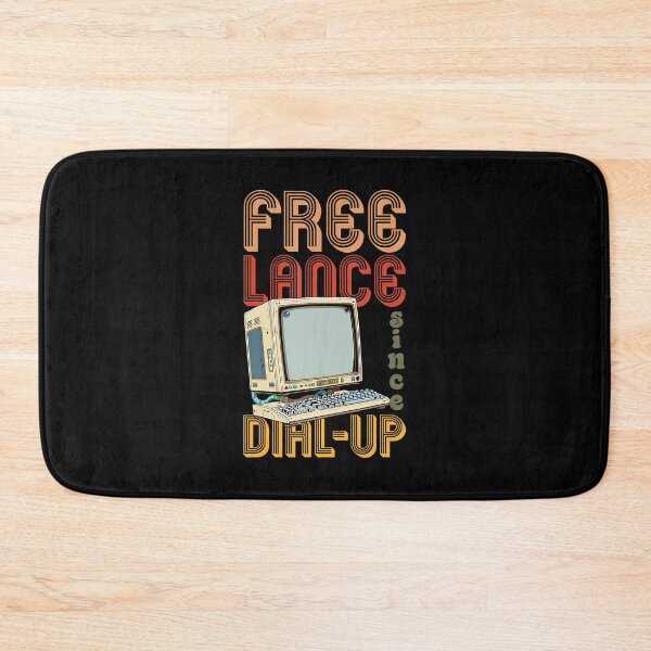 Item preview, Freelance Since Dial-Up Freelancer Remote Worker Retro designed and sold by TamaraIrma.
