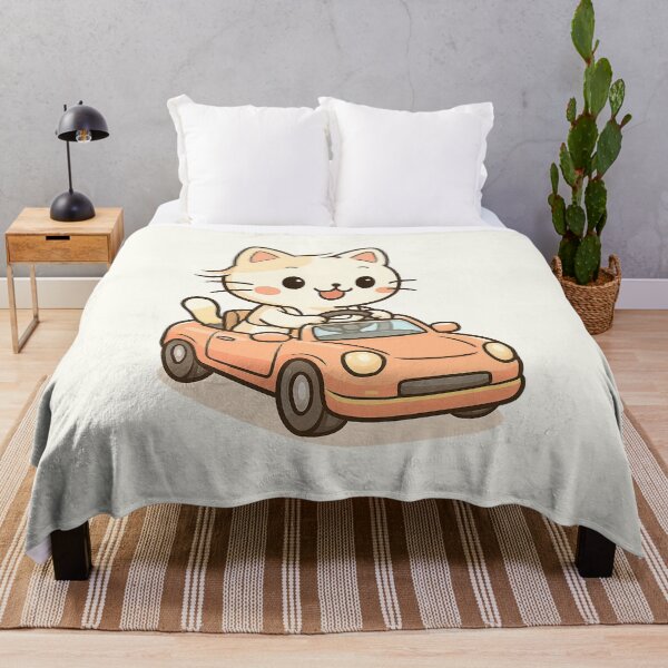 Item preview, Cute Cat in Convertible designed and sold by HoopeStylee.