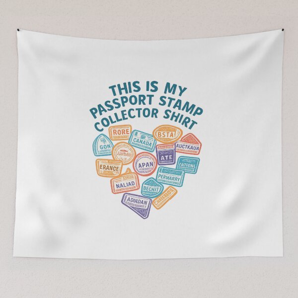 Item preview, This Is My Passport Stamp Collector Shirt Adventure Vintage Travel designed and sold by Retro-Anime9.