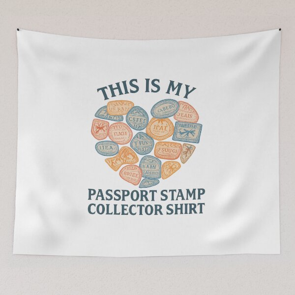 Item preview, This Is My Passport Stamp Collector Shirt Adventure Vintage Travel 2 designed and sold by Retro-Anime9.