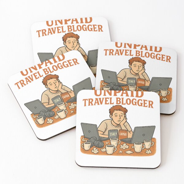 Item preview, Unpaid Travel Blogger Adventure Vintage Travel designed and sold by Retro-Anime9.