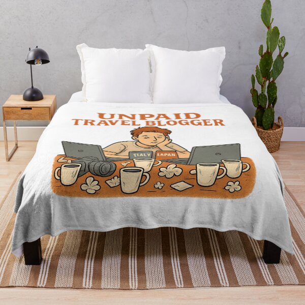 Item preview, Unpaid Travel Blogger Adventure Vintage Travel designed and sold by Retro-Anime9.