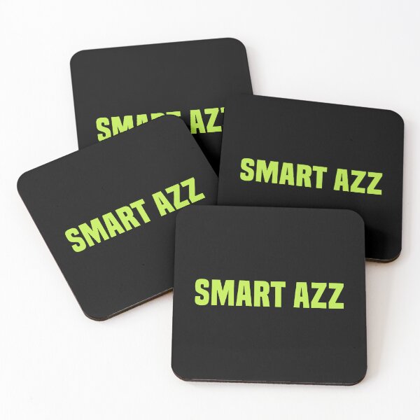 Item preview, Smart Azz, Lime Green Funny Quotes Typography  designed and sold by Memes N Lore .