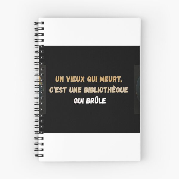 Item preview, “When an old person dies, a library burns down.” — African Wisdom | Inspirational & Profound Quote designed and sold by WaxStreet.