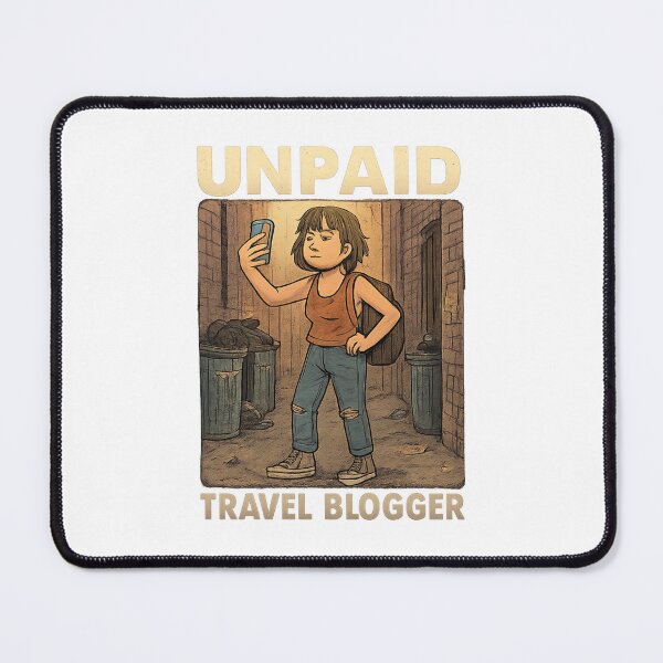 Item preview, Unpaid Travel Blogger Adventure Vintage Travel 2 designed and sold by Retro-Anime9.