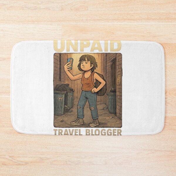 Item preview, Unpaid Travel Blogger Adventure Vintage Travel 2 designed and sold by Retro-Anime9.