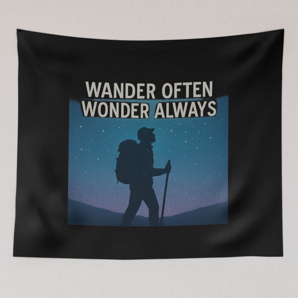 Item preview, Wander Often, Wonder Always Adventure Vintage Travel designed and sold by Retro-Anime9.