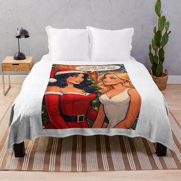 Item preview, Naughty Christmas Babes – Glam Holiday Illustration 2025 designed and sold by JonathanP514.