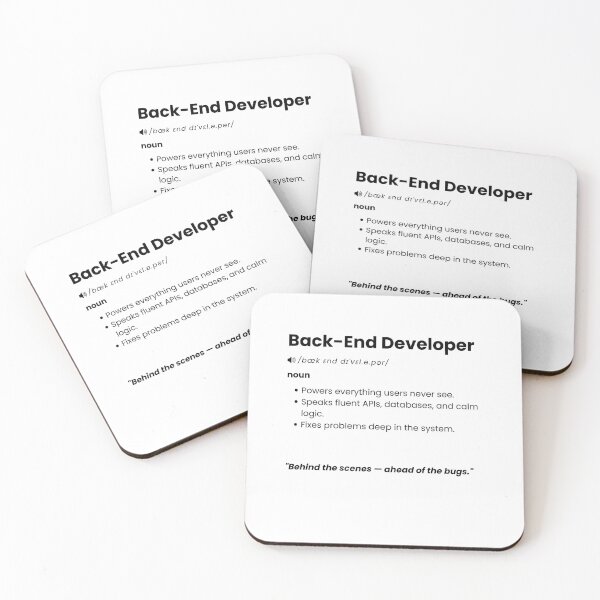 Item preview, Back-End Developer Definition Shirt | Funny Programmer Gift for Backend Engineers designed and sold by Yuli Club.